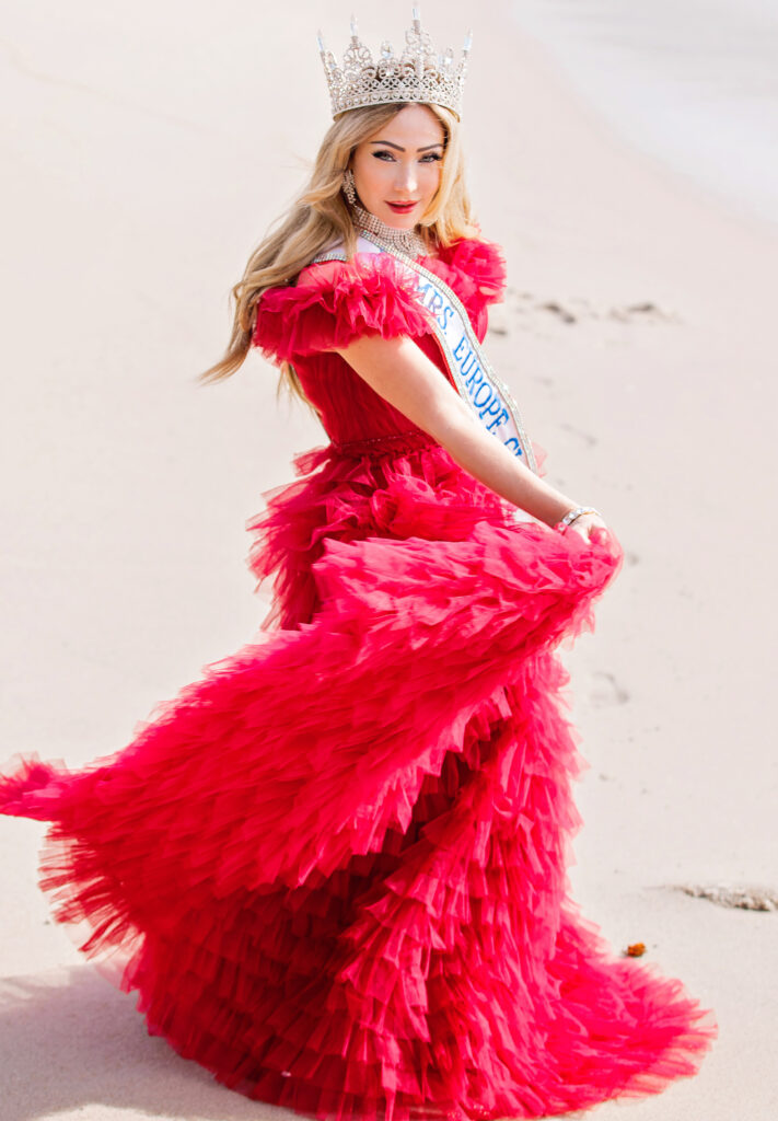 Opera singer delivering a live luxury performance