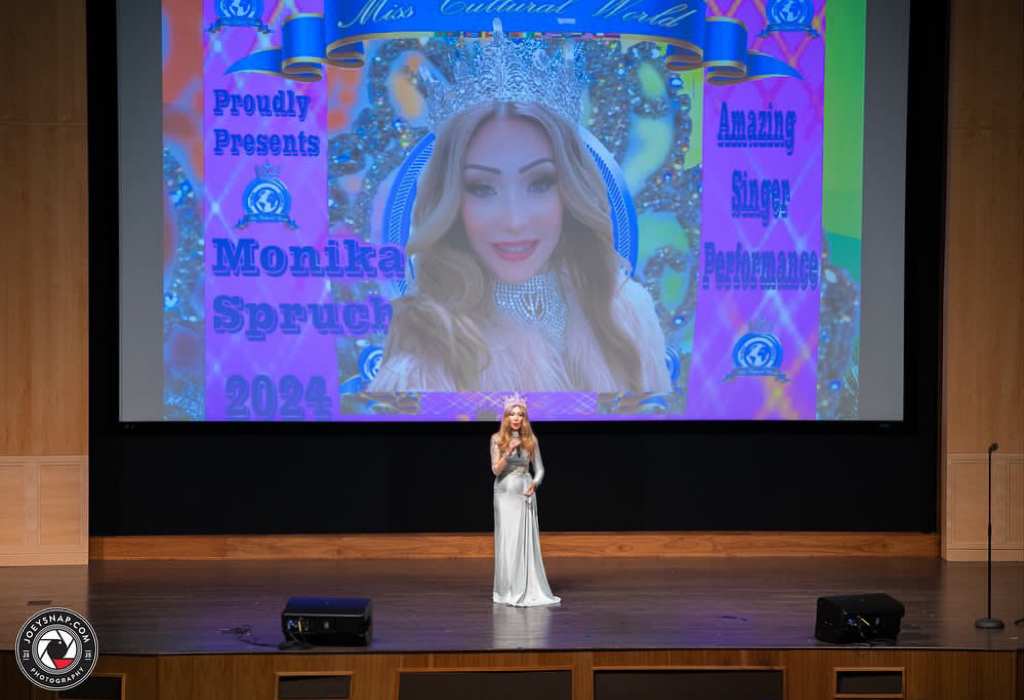 Live opera performance by a classical crossover singer