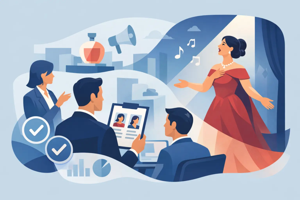 Choosing an Opera Singer for a Brand Launch