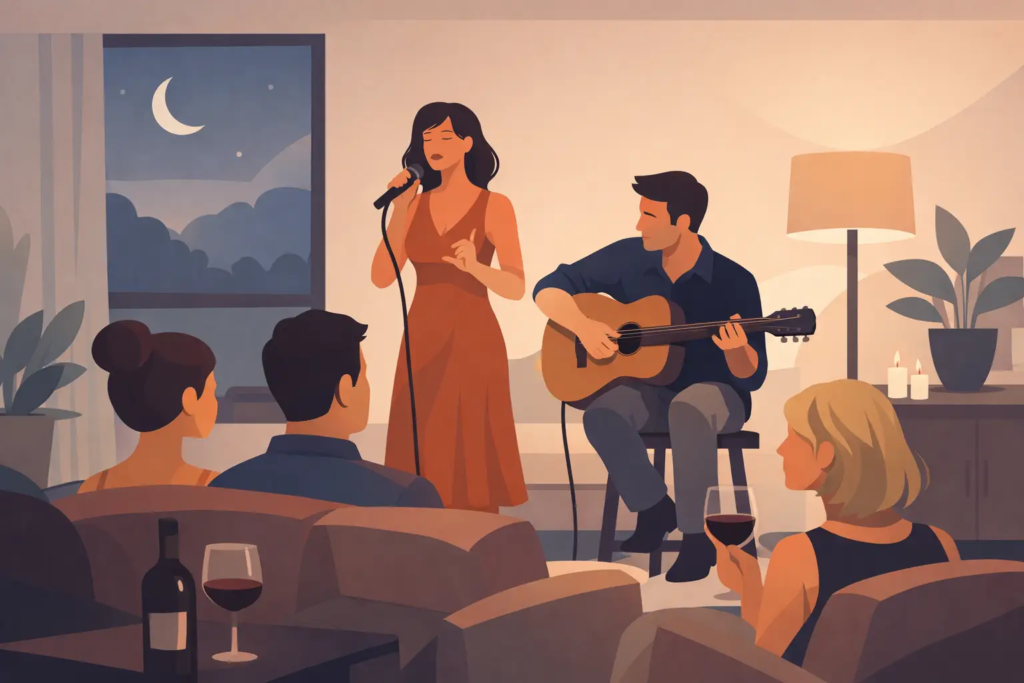 An Intimate Private Concert at Home, Curated