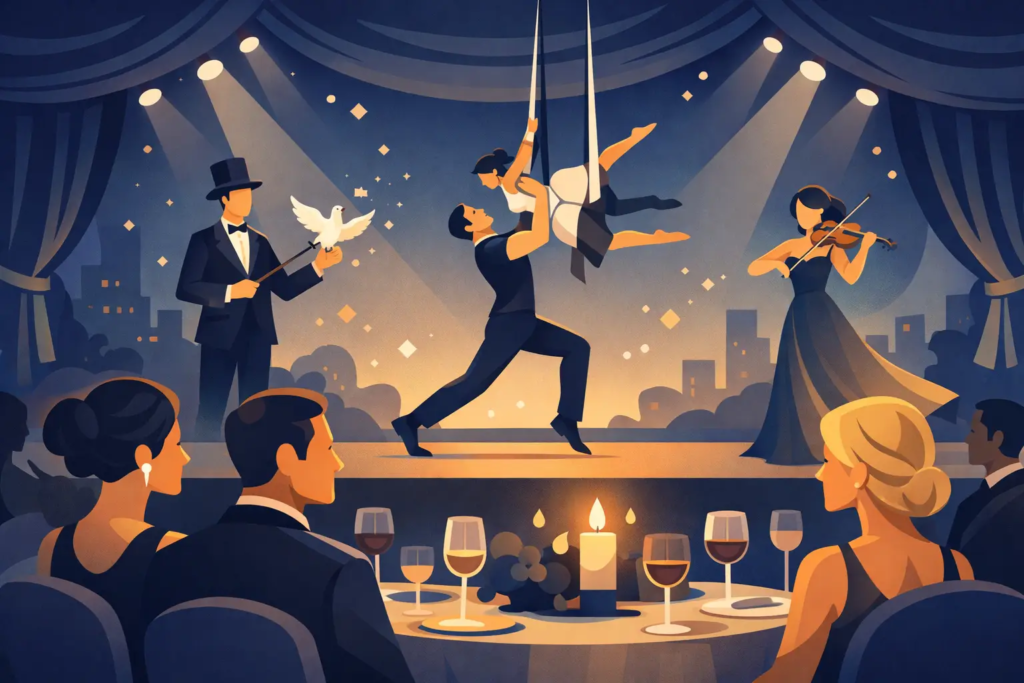 Unique Entertainment for Gala Dinner That Lasts